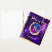 Dream Big Paars Galaxy Glam Gold Monogram Groot Planner (Display)