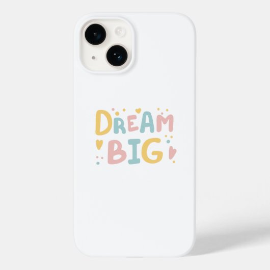 Dream Big Pastel Hearts Case-Mate iPhone Case (Achterkant)