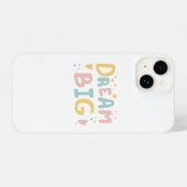 Dream Big Pastel Hearts iPhone Hoesje (Achterkant horizontaal)