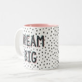 Dream Big Pastel & Spot Inspirerend Quote Mok (Voorkant links)
