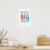 Dream Big petite one boys poster print (Cuisine)