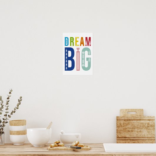 Dream big poster (Keuken)