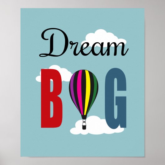 Dream big poster (Voorkant)