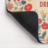 Dream Big Quote Mousepad - Bloemen Muismat (Hoek)