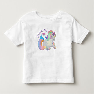 Dream Big Rainbow Unicorn Kinder Shirts