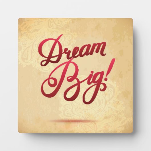 Dream Big Red Fotoplaat (Voorkant)