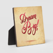 Dream Big Red Fotoplaat (Voorkant)