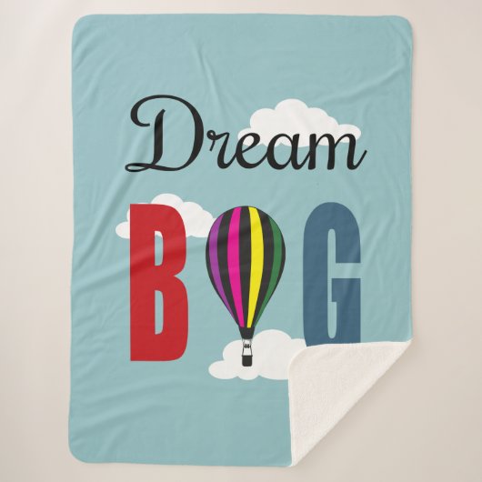 Dream big sherpa deken (Voorkant)