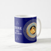 Dream Big, Shine Bright - Girl with Stars Mug (Devant droit)