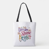 Dream Big, Shine Bright Shoulder Tas (Achterkant)