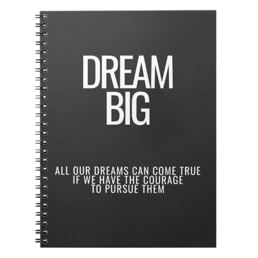 Dream Big Spiral Notitieboek (Voorkant)