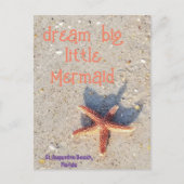 Dream Big starfish sur la carte postale St Augusti (Devant)