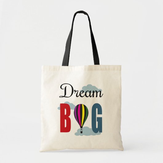 Dream big tote bag (Voorkant)