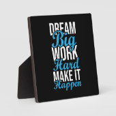 Dream Big, werk hard, zorg dat het gebeurt - Gym, Fotoplaat (Voorkant)