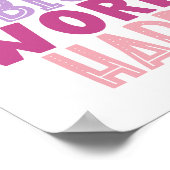 Dream Big Work Hard Affirking for Kids Poster (Hoek)