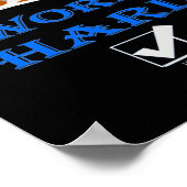 DREAM BIG, WORK HARD inspirerend quote Poster (Hoek)