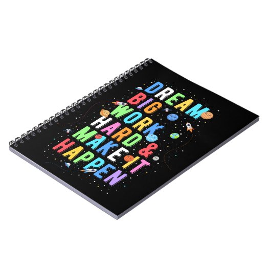 Dream Big Work Hard & Make it it it Notitieboek (Linkerzijde)