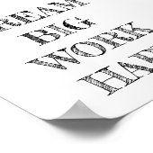 Dream Big Work Hard Minimalist Poster (Hoek)