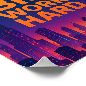 Dream Big Work Hard Motivational Poster (Coin)