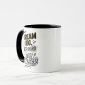 Dream Big Work Hard Stay Focused Mug | Motivationa (Devant gauche)