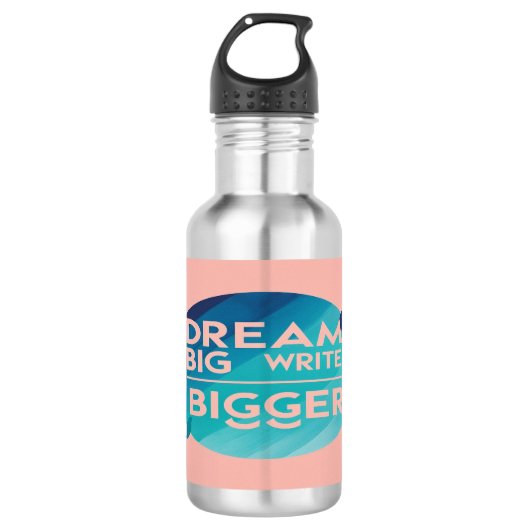 Dream Big Write Bigger 2 bouteille d'eau (Devant)