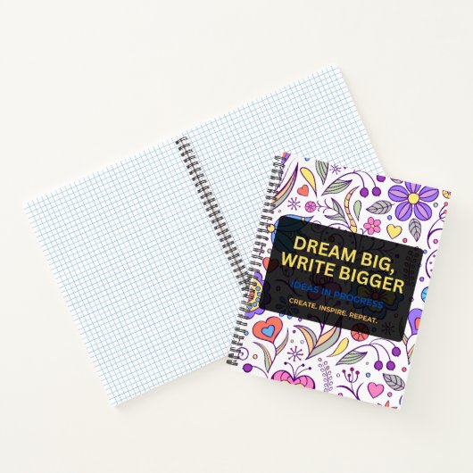 Dream Big, Write Bigger – Inspirational Notitieboek (Binnen)