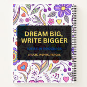 Dream Big, Write Bigger – Inspirational Notitieboek (Achterkant)