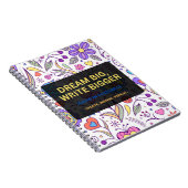 Dream Big, Write Bigger – Inspirational Notitieboek (Rechterzijde)