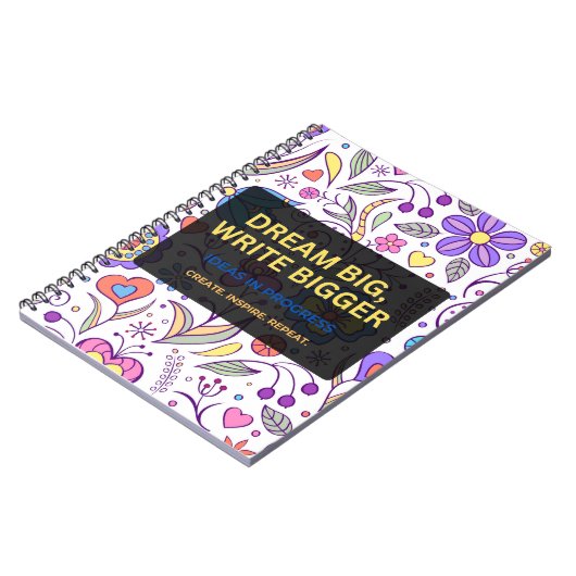 Dream Big, Write Bigger – Inspirational Notitieboek (Linkerzijde)