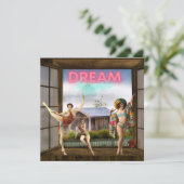Dream Bigger Altered Art  Dancers Flat Kaart (Staand voorkant)
