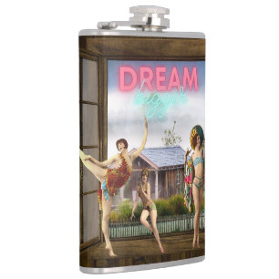 Dream Bigger Altered Art dansers Heupfles
