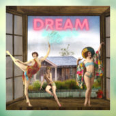 Dream Bigger Altered Art dansers Raamsticker (Vel 3)