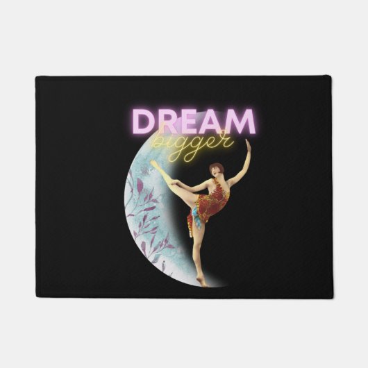 Dream Bigger Ballet Dancer Deurmat (Voorkant)