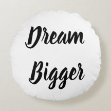 Dream Bigger/#thisbellame tweezijdig Sierkussen