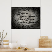 Dream binnen een droom poster (Keuken)