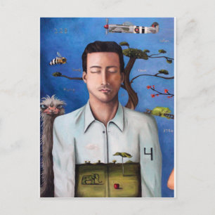 Dream binnen een droom van 2 briefkaart