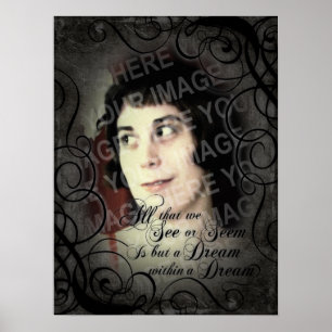 Dream binnen een droomcoördinaat poster