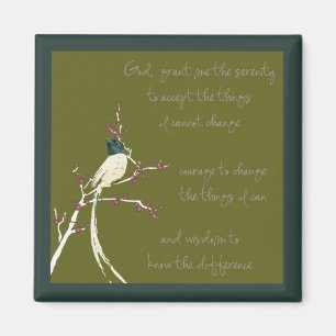Dream Bird Serenity Prayer Magnet Magneet