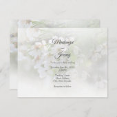 Dream Blossom Invitation Kaart (Voorkant / Achterkant)