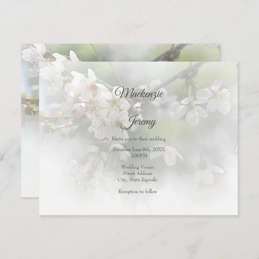 Dream Blossoms 2 Invitation (Devant / Derrière)