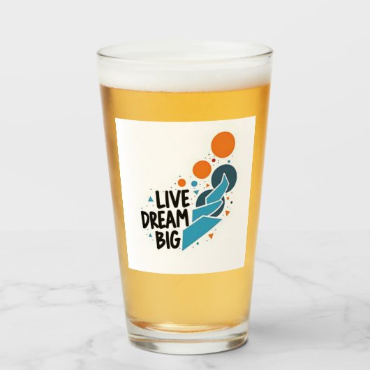 Dream Bold Glas (Voorkant gevuld)