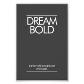 "Dream Bold” Minimalist Office Poster (Voorkant)