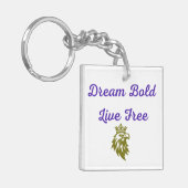 Dream Bold Sleutelhanger (Voorkant Links)