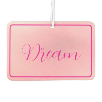 "Dream" Bright Pink Letter Gradient Pink Luchtverfrisser