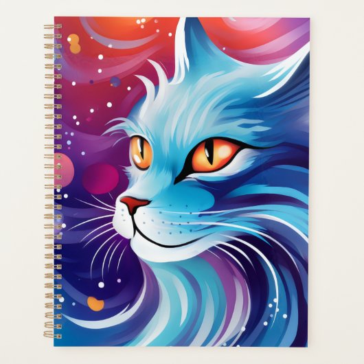 Dream Cat Blue Planner (Voorkant)