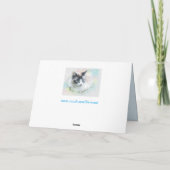 Dream Cat wenskaart Kaart (Achterkant)