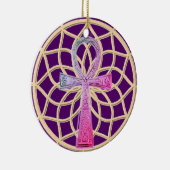 Dream Catcher Ankh Keramisch Ornament (Rechts)