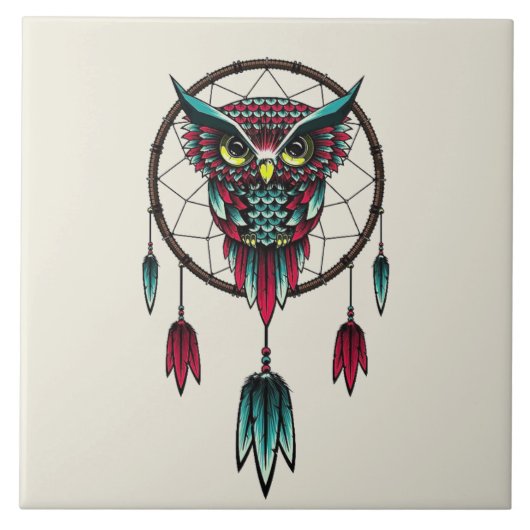 Dream catcher Background Tegeltje (Voorkant)