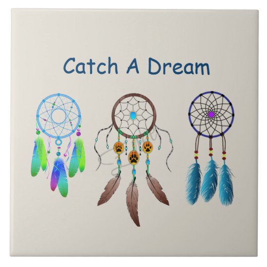 Dream catcher Background Tegeltje (Voorkant)
