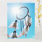 DREAM CATCHER BIRTHDAY KAART (Gele Bloem)